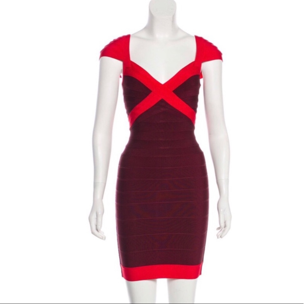 Herve Leger “Umeki” bandage dress